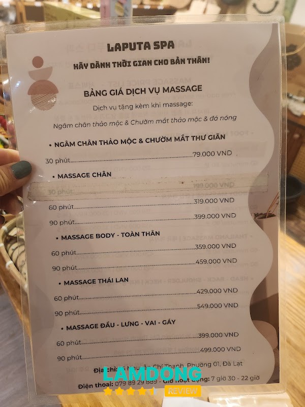 Laputa Spa 3/2 - Foot & Body Massage Da Lat