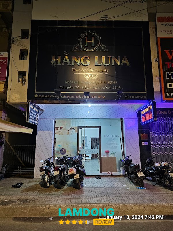HẰNG LUNA Hair Spa & Beauty – 23 Hai Bà Trưng, Đức Trọng